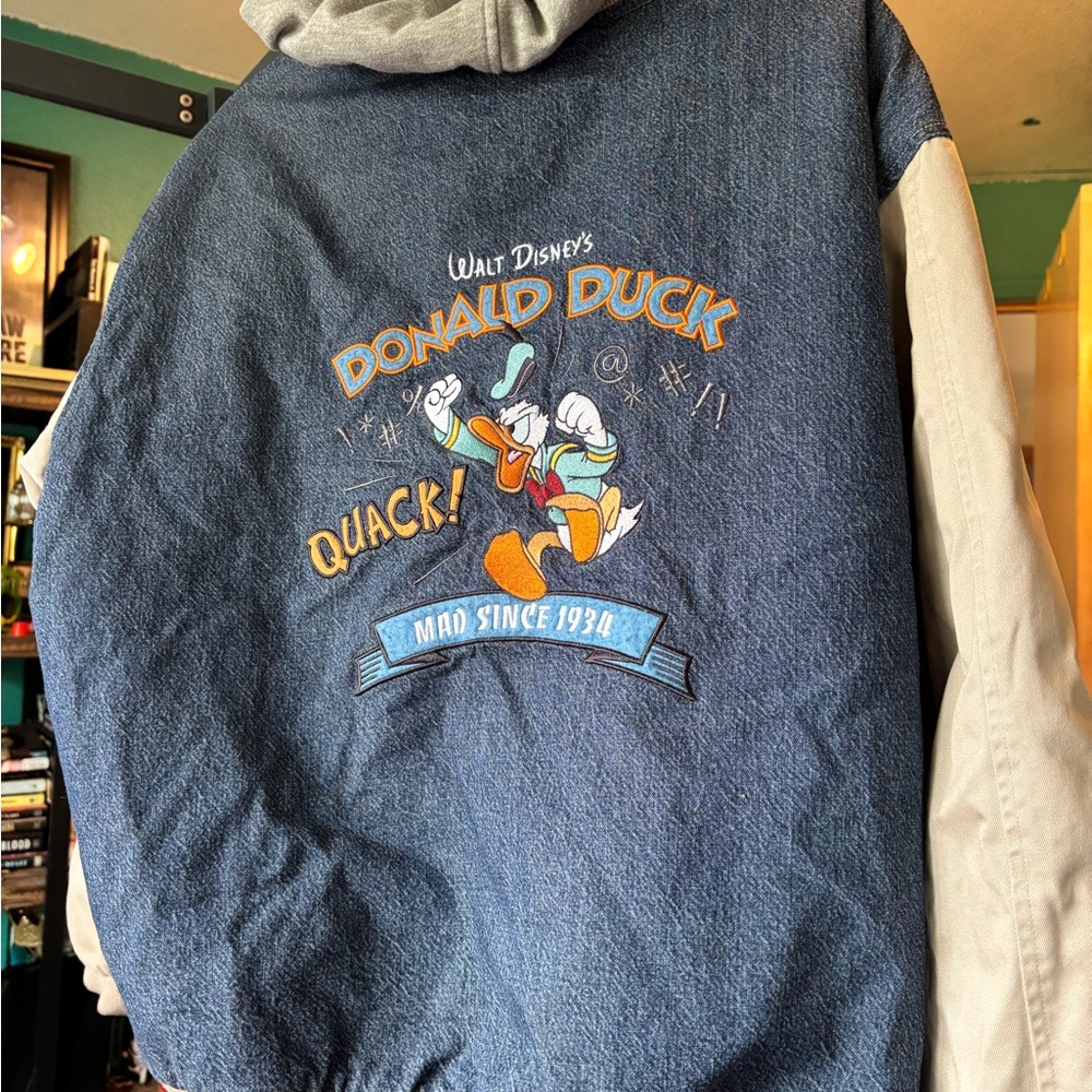 Vintage 90s Disney Donald Duck Letterman Jacket